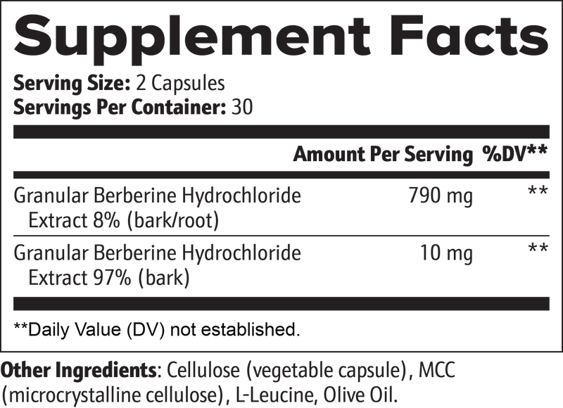 Berberine Capsules - Metabolic & Heart Health Support